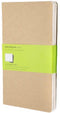 Moleskine Cahier Journals - Large - Blanco - Bruin - set van 3