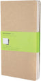 Moleskine Cahier Journals - Large - Blanco - Bruin - set van 3