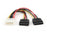 Molex (m) - 2x SATA (v) splitter - 0,30 meter