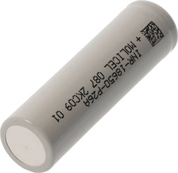 Molicel INR18650-P26A, 2600mAh 35A Li-ion batterij, 3.6V - 3.7V onbeschermd, platte bovenkant, afmetingen 65x18.45mm