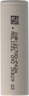 Molicel INR21700-P42A 4200mAh 45A Li-ion batterij, 3.6V - 3.7V onbeschermd, platte bovenkant, afmetingen 70.15x21.40mm