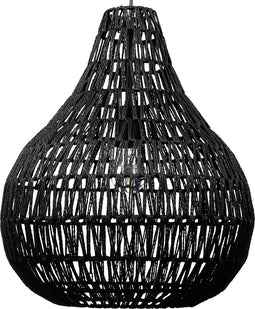 MOLOPO - Hanglamp - Zwart - Papier touw