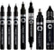 Molotow Liquid Chrome Twin tip Marker - Punt van 1,5 mm en 4 mm - Vloeibare Chrome Stift