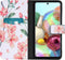 iMoshion Hoesje Geschikt voor Samsung Galaxy A71 Hoesje Met Pasjeshouder - iMoshion Design Softcase Bookcase - Wit / Roze / Blossom Watercolor
