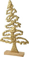 Boom mangohout l24.5b6.5h42 cm goud