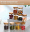 Five Stars® Voorraadpotten - Glazen Potjes Met Deksel - 280 ML - 10 Delige Set - BPA-vrij - Met Pen & Herschrijfbare Stickers (10 stuks)