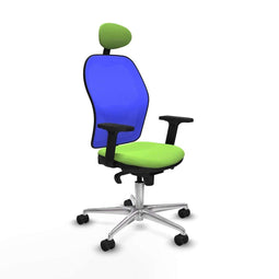 Piqueras y Crespo 2D086N1 - Bureaustoel - Verstelbare hoogte met armleuning - Pistache