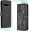 iMoshion Hoesje Geschikt voor Samsung Galaxy S10 Hoesje Met Pasjeshouder - iMoshion Design Softcase Bookcase - Wit / Zwart / Woman Flower Black