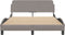 vidaXL - Bedframe - zonder - matras - stof - taupe - 140x190 - cm