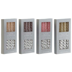 kaarsjes DKD Home Decor Tweekleurig 2 x 2 x 18,5 cm (4 Onderdelen) (4 Stuks)