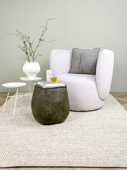 MOMO Rugs Bubbles Beige Vloerkleed - 60x90 - Rechthoek - Laagpolig,Structuur Tapijt - Modern - Beige