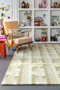 MOMO Rugs Designer Marie-Gon Ministeck Lime Hint 140x200 cm