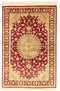 MOMO Rugs Ghom Silk 65 Vloerkleed - 98x148 - - Oosters Tapijt - Klassiek - Beige, Rood
