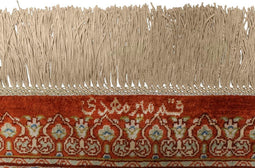 MOMO Rugs Ghom Silk 66 Vloerkleed - 130x197 - - Oosters Tapijt - Klassiek - Beige, Rood
