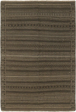 MOMO Rugs Kelim Kordi 62 Vloerkleed - 164x232 - Vierkant - Kelim Tapijt - Modern - Zwart