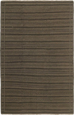 MOMO Rugs Kelim Kordi 70 Vloerkleed - 201x300 - Vierkant - Kelim Tapijt - Modern - Zwart