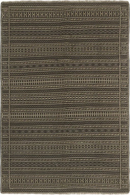 MOMO Rugs Kelim Kordi 72 Vloerkleed - 166x244 - Vierkant - Kelim Tapijt - Modern - Zwart