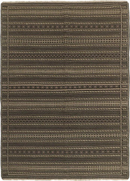 MOMO Rugs Kelim Kordi 74 Vloerkleed - 171x236 - Vierkant - Kelim Tapijt - Modern - Zwart