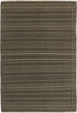 MOMO Rugs Kelim Kordi 85 Vloerkleed - 172x251 - Vierkant - Kelim Tapijt - Modern - Zwart