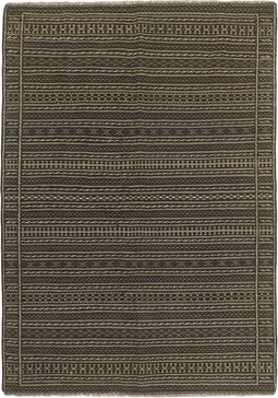 MOMO Rugs Kelim Kordi 86 Vloerkleed - 169x240 - Vierkant - Kelim Tapijt - Modern - Zwart