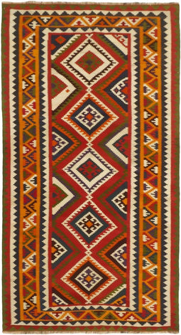 MOMO Rugs Kelim Old 112 Vloerkleed - 158x291 - Vierkant - Kelim Tapijt - Modern - Meerkleurig