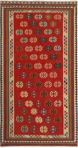 MOMO Rugs Kelim Old 113 Vloerkleed - 145x280 - Vierkant - Kelim Tapijt - Modern - Meerkleurig