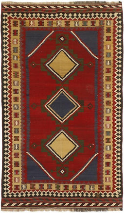 MOMO Rugs - MOMO Rugs Kelim Old 118 Vloerkleed - 136x242 cm - Vierkant - Kelim Tapijt - Modern - Meerkleurig