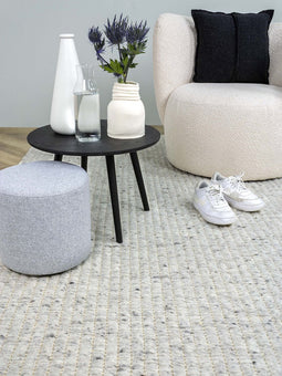 MOMO Rugs Prisma 133 Vloerkleed - 200x250 - Rechthoek - Laagpolig,Structuur Tapijt - Landelijk - Grijs, Meerkleurig, Taupe