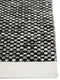 MOMO Rugs Vaasa Black White Vloerkleed - 140x200 - Rechthoek - Laagpolig,Structuur Tapijt - Industrieel - Wit, Zwart, Zwart_wit