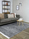 MOMO Rugs Vaasa Black White Vloerkleed - 200x300 - Rechthoek - Laagpolig,Structuur Tapijt - Industrieel - Wit, Zwart, Zwart_wit