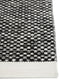MOMO Rugs Vaasa Black White Vloerkleed - 200x300 - Rechthoek - Laagpolig,Structuur Tapijt - Industrieel - Wit, Zwart, Zwart_wit