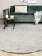 MOMO Rugs Vaasa Grey White Rond Vloerkleed - 200 rond - Rond - Laagpolig Tapijt - Industrieel - Grijs, Wit