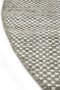 MOMO Rugs Vaasa Grey White Rond Vloerkleed - 200 rond - Rond - Laagpolig Tapijt - Industrieel - Grijs, Wit