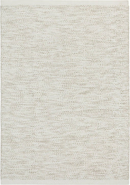 MOMO Rugs Vaasa White Naturel Vloerkleed - 160x230 - Rechthoek - Laagpolig,Structuur Tapijt - Industrieel - Beige, Wit
