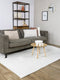 MOMO Rugs Vaasa White Vloerkleed - 200x300 - Rechthoek - Laagpolig,Structuur Tapijt - Industrieel - Wit