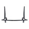 Monaco Armrest - Armrest In Metal For Monaco Dining Table Chair, Black - Set Of 2