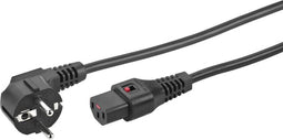 Monacor AAC-500IEC Apparaat (koud) Stroomkabel 5.00 m Zwart