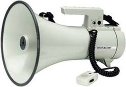 Monacor TM-35 Megafoon Met handmicrofoon, Met draagriem, Met geluiden