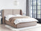MONESTIER - Tweepersoonsbed - Taupe - 160 x 200 cm - Polyester
