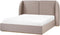 MONESTIER - Tweepersoonsbed - Taupe - 160 x 200 cm - Polyester