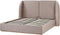 MONESTIER - Tweepersoonsbed - Taupe - 160 x 200 cm - Polyester