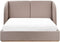 MONESTIER - Tweepersoonsbed - Taupe - 160 x 200 cm - Polyester