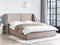 MONESTIER - Tweepersoonsbed - Taupe - 180 x 200 cm - Polyester