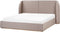 MONESTIER - Tweepersoonsbed - Taupe - 180 x 200 cm - Polyester