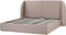 MONESTIER - Tweepersoonsbed - Taupe - 180 x 200 cm - Polyester