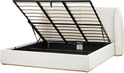 MONESTIER - Tweepersoonsbed - Wit - 180 x 200 cm - Polyester