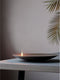 Mono Concave Olielamp in Geborsteld RVS - 26 cm - Geschikt voor Binnen & Buiten