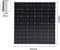 Monocrystalline solar panel - 200W - 2V