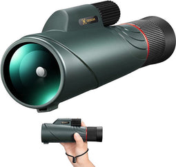 Monoculaire telescoop, HD monoculaire verrekijker met smartphonehouder, FMC BAK4 prisma voor vogelobservatie, reizen, camping, concerten, balspelletjes, wilde dieren