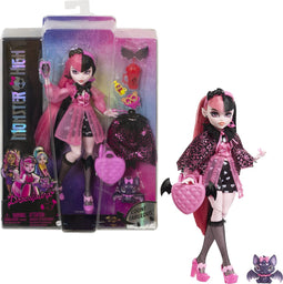 Monster High - Modepop - Draculaura pop met hartjes-tas